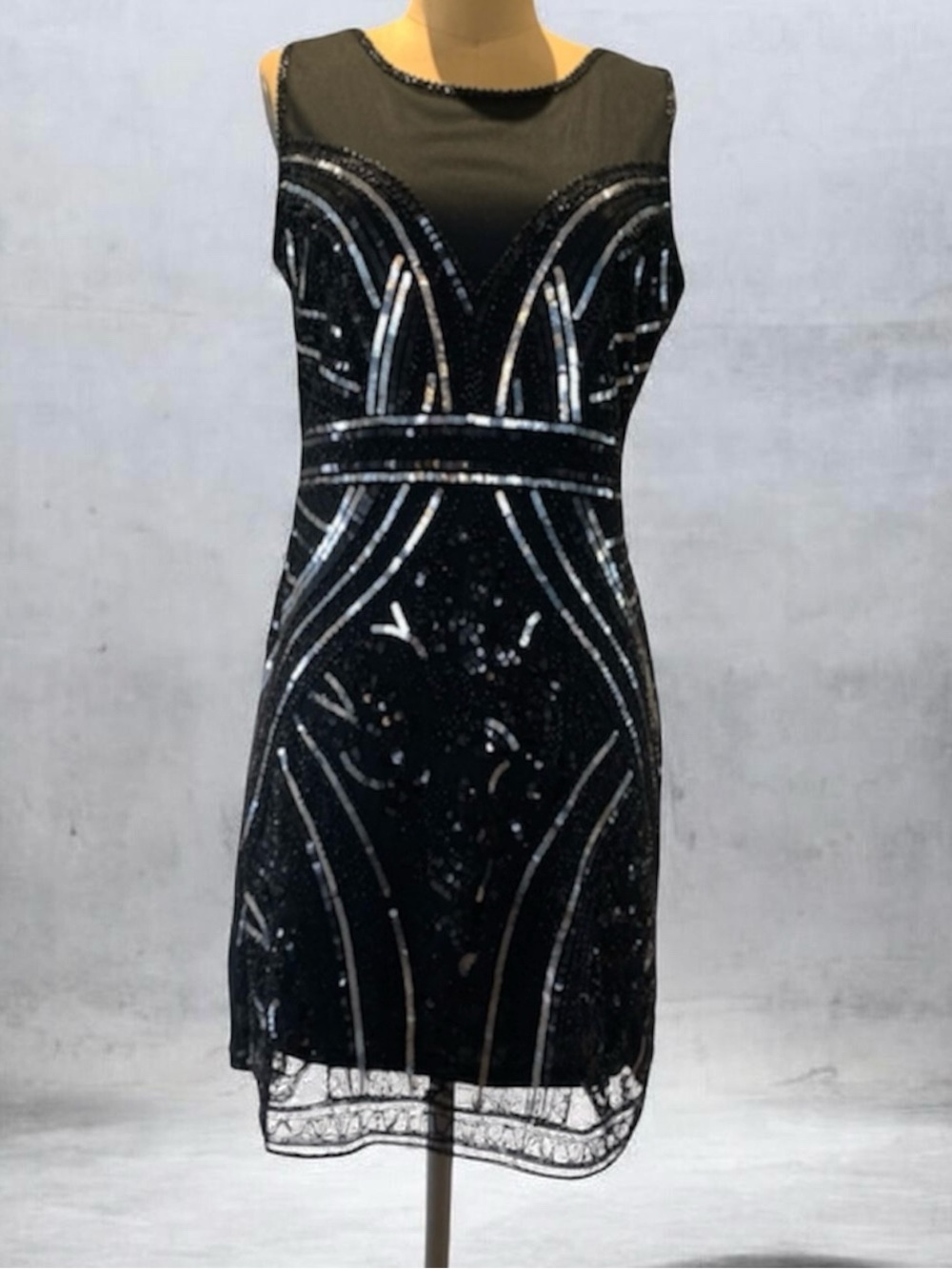 Black Sequin Dress